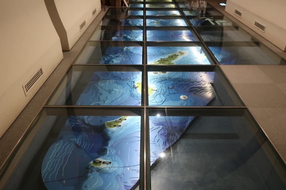 a relief map of Kagoshima Prefectuere